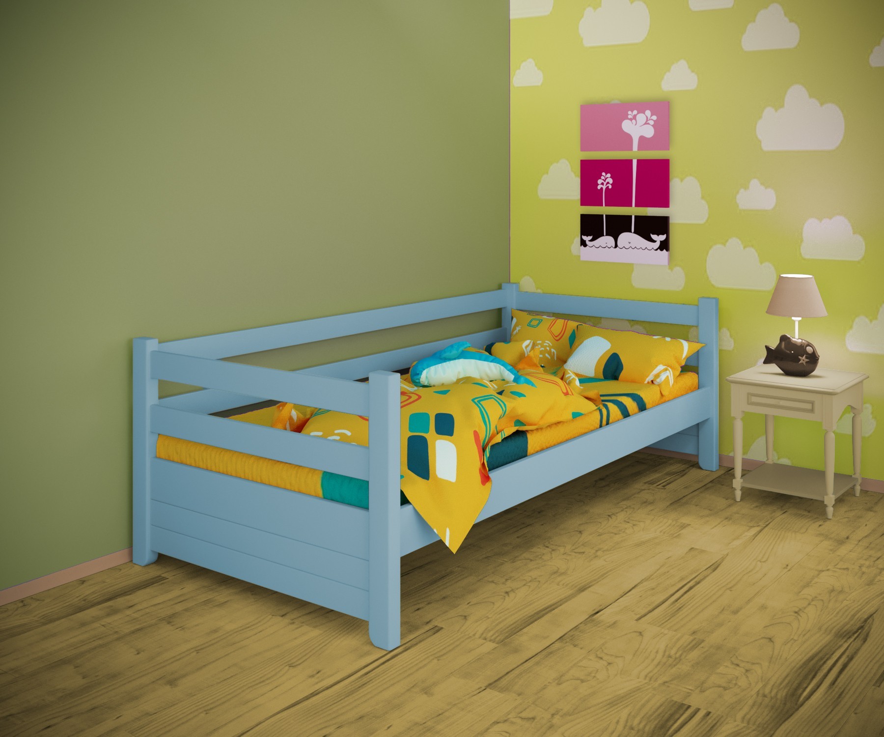 Кровать односпальная тахта RainbowDream Маркус 90х190 см голубой массив ольхи, без ящиков
Кровать односпальная тахта RainbowDream Маркус 90х190 см голубой массив ольхи, без ящиков