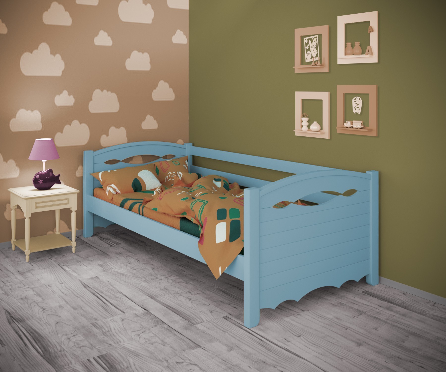 Кровать односпальная тахта RainbowDream Новус 90х190 см голубой массив ольхи, без ящиков
Кровать односпальная тахта RainbowDream Новус 90х190 см голубой массив ольхи, без ящиков