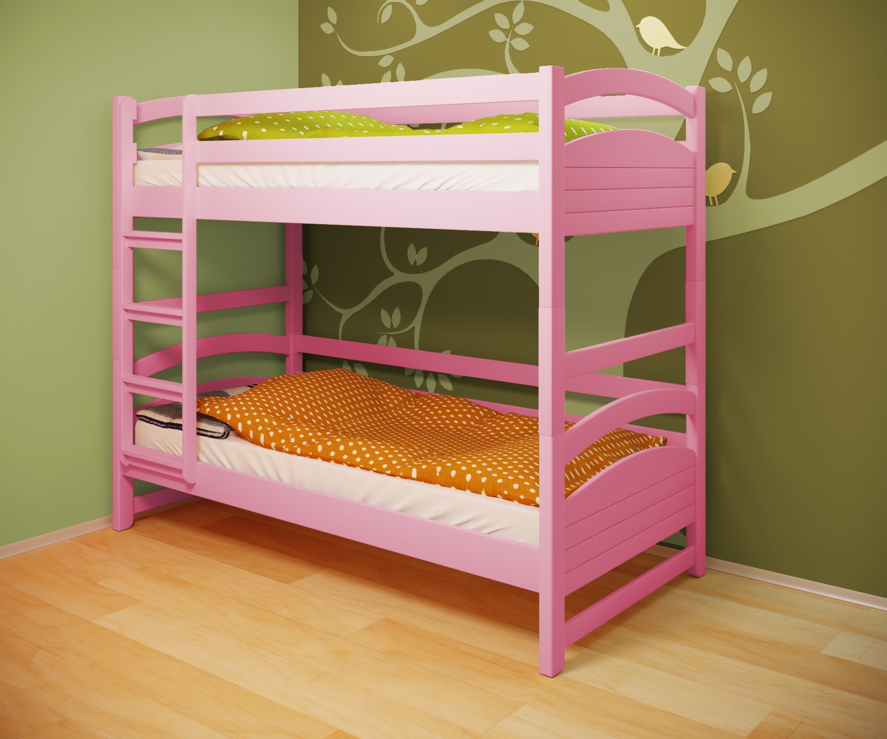 Кровать двухъярусная RainbowDream Милана 80х190 см розовый массив ольхи, без ящиков
Кровать двухъярусная RainbowDream Милана 80х190 см розовый массив ольхи, без ящиков