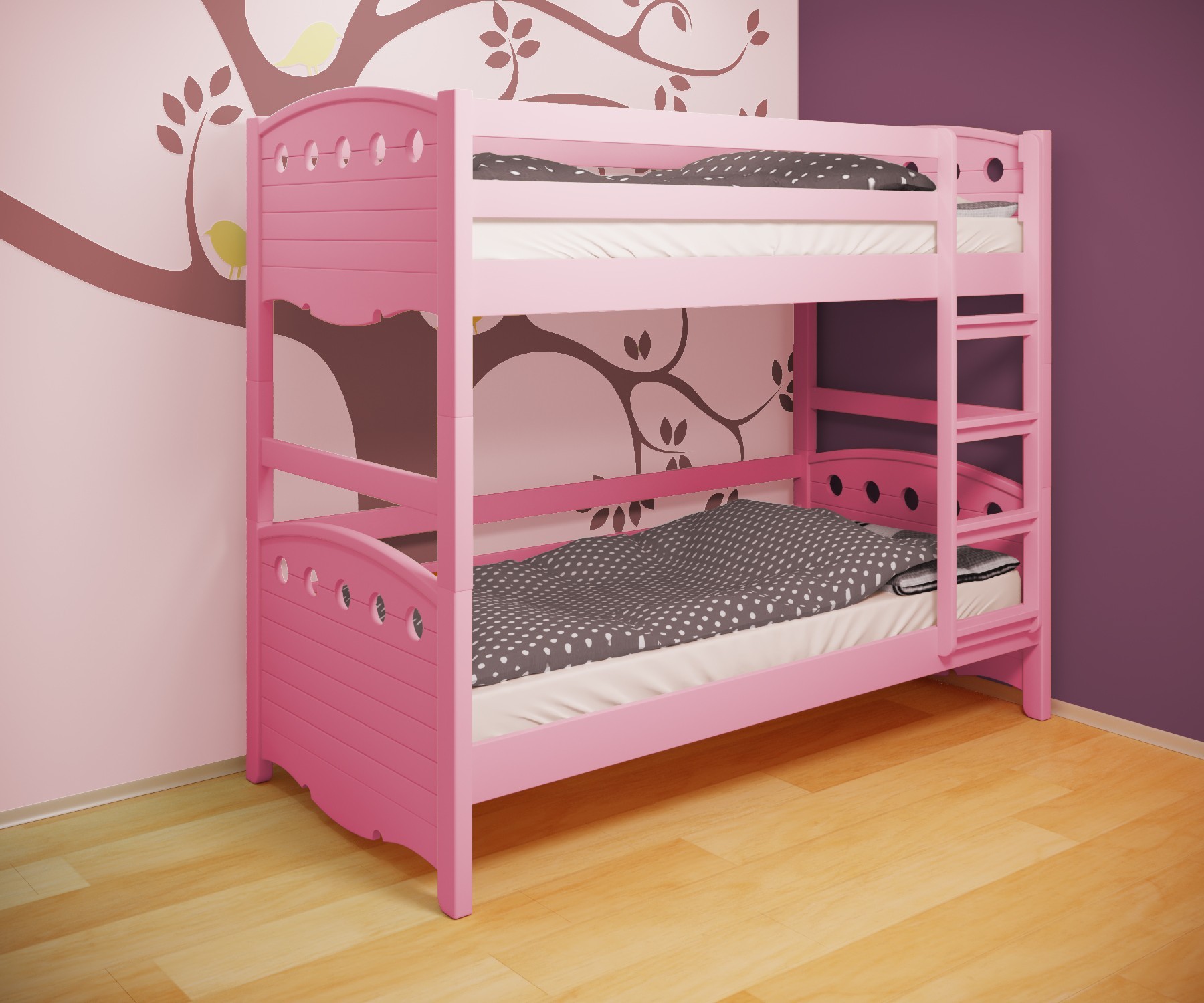 Кровать двухъярусная RainbowDream Анри 80х190 см розовый массив ольхи, без ящиков
Кровать двухъярусная RainbowDream Анри 80х190 см розовый массив ольхи, без ящиков