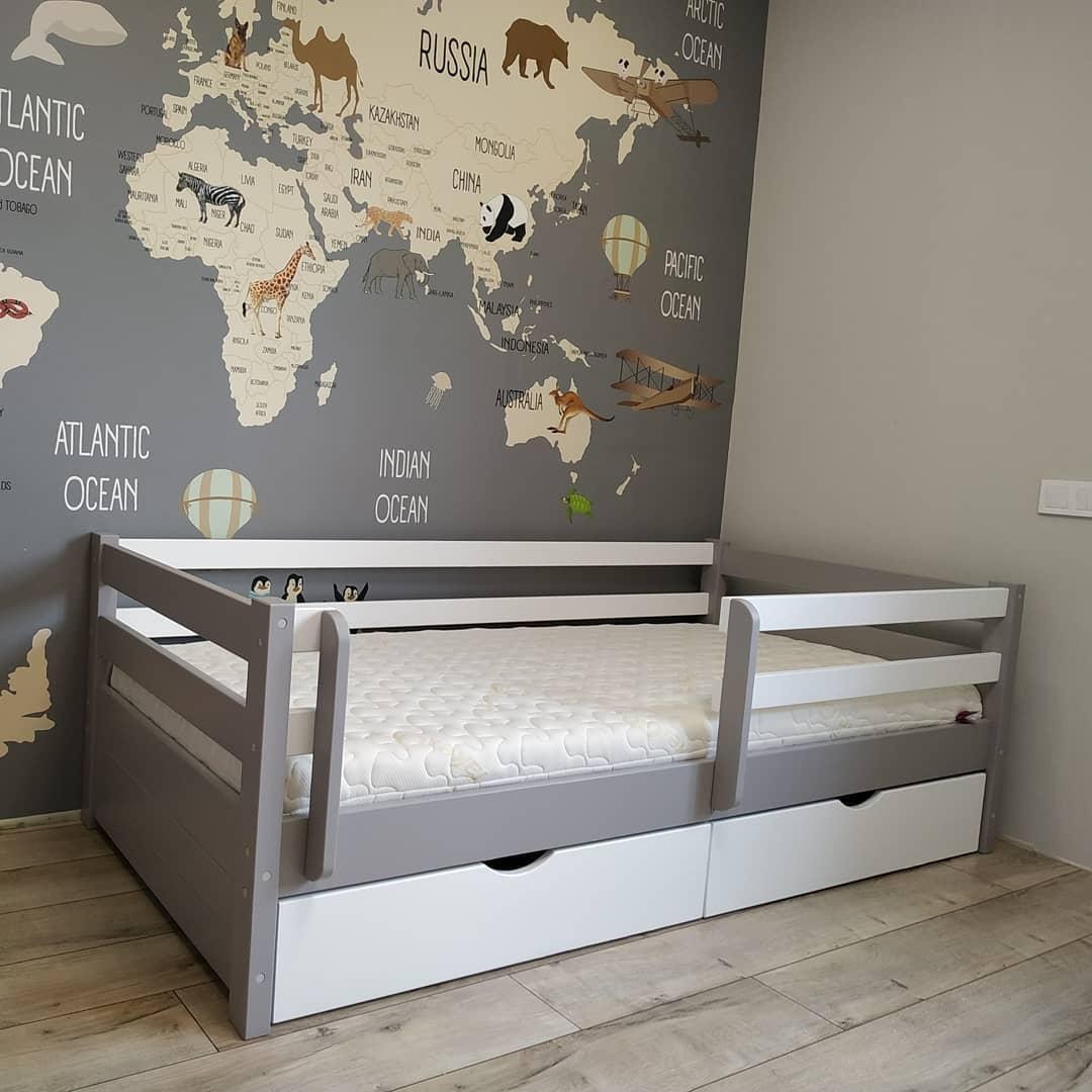 Кровать односпальная тахта RainbowDream Маркус 80х190 см бело-серый массив ольхи, с ящиками и бортом
Кровать односпальная тахта RainbowDream Маркус 80х190 см бело-серый массив ольхи, с ящиками и бортом