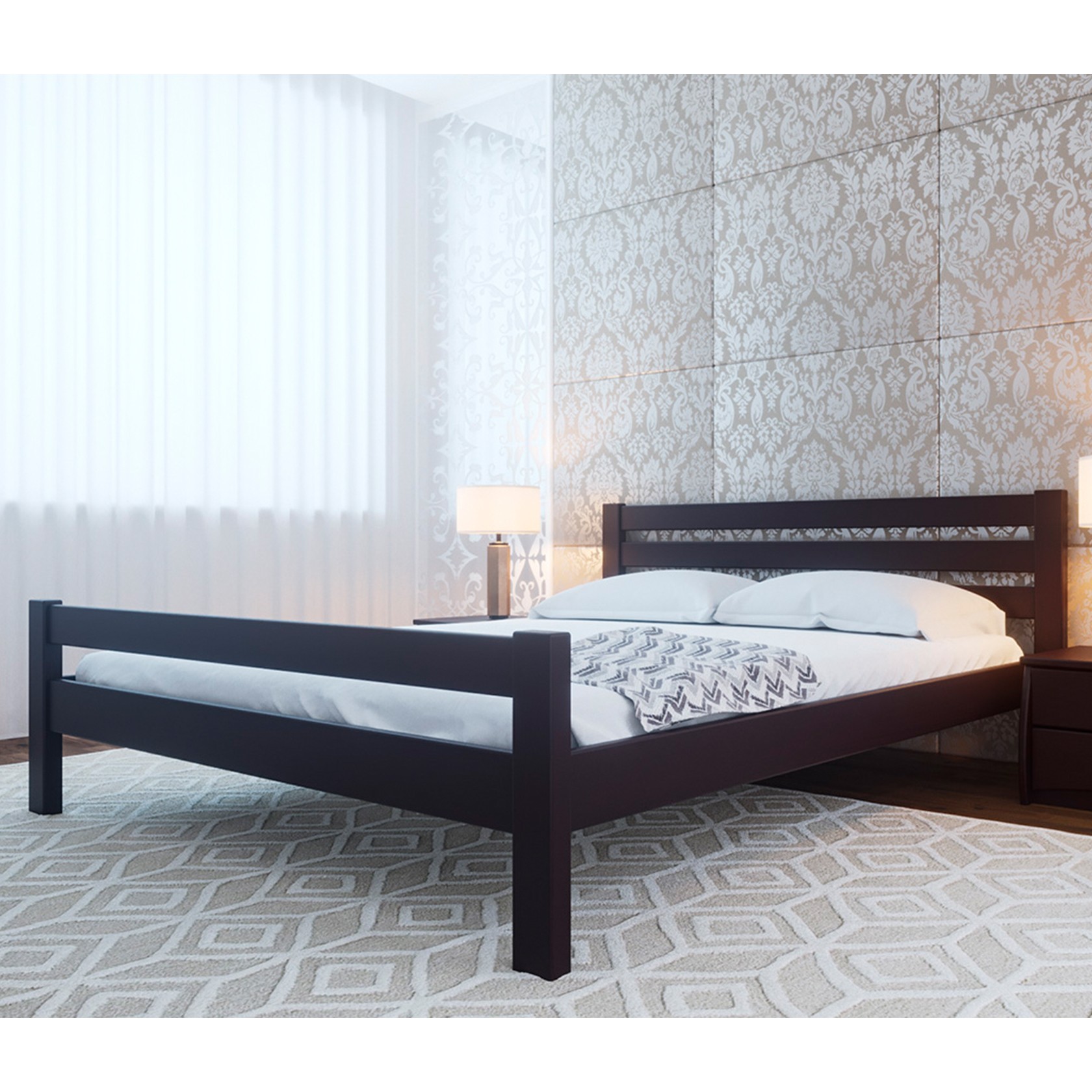 Кровать Элегант (Червоноградский ДОК) Махонь 180х200 см 91122_24
Кровать Элегант (Червоноградский ДОК) Махонь 180х200 см 91122_24