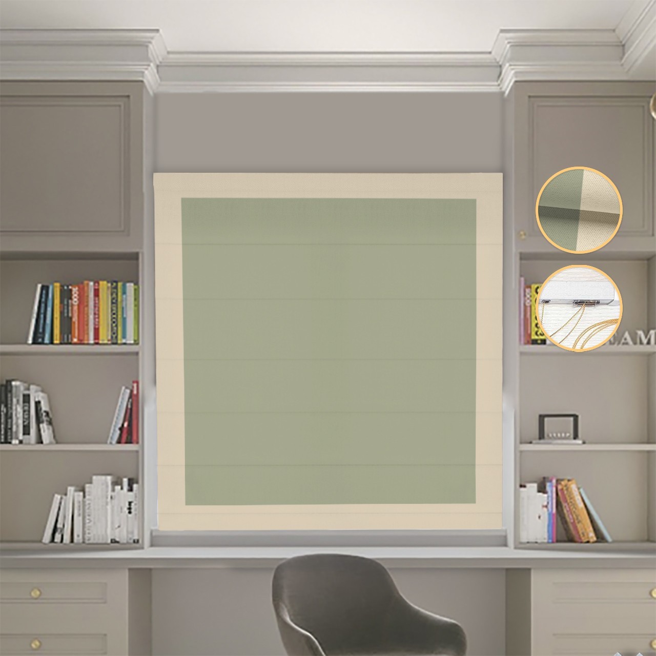 Римские шторы DECOLIV Блэкаут Нова оливковый с бежевыми кантами 300*170 см
Римские шторы DECOLIV Блэкаут Нова оливковый с бежевыми кантами 300*170 см