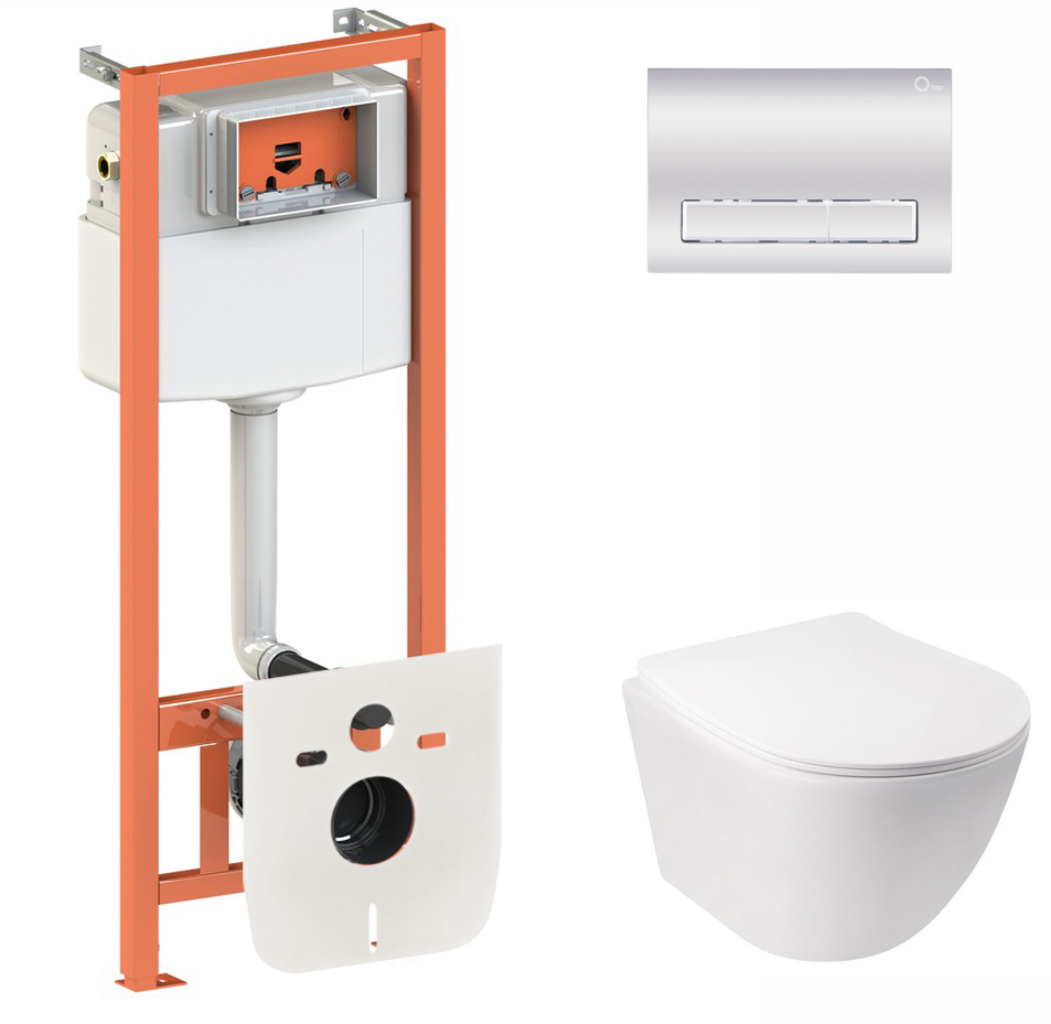 Инсталляция QTAP Nest QT0133M425 с панелью смыва QT0111M08381CRM + унитаз Jay QT07335176W с сиденьем Soft Close дюропласт
Инсталляция QTAP Nest QT0133M425 с панелью смыва QT0111M08381CRM + унитаз Jay QT07335176W с сиденьем Soft Close дюропласт