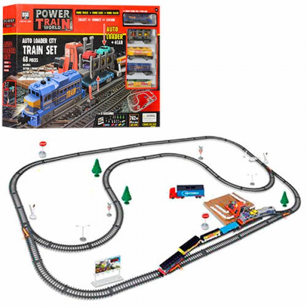 Детская железная дорога BSQ "Power Train World" 2081 длина путей 762 см, с четырьмя машинками, поездом и аксессуарами
Детская железная дорога BSQ "Power Train World" 2081 длина путей 762 см, с четырьмя машинками, поездом и аксессуарами