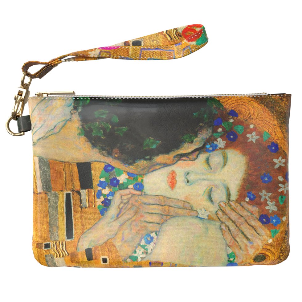 Женская косметичка, дорожная сумочка (Gustav Klimt, The Kiss) ручной роботы из эко-кожи
Женская косметичка, дорожная сумочка (Gustav Klimt, The Kiss) ручной роботы из эко-кожи