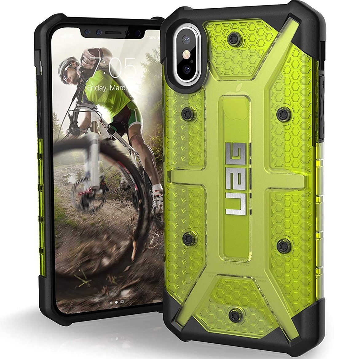 Оригинальный противоударный чехол бампер UAG Plasma Iphone X/Xs 5.8" Citron 
Оригинальный противоударный чехол бампер UAG Plasma Iphone X/Xs 5.8" Citron