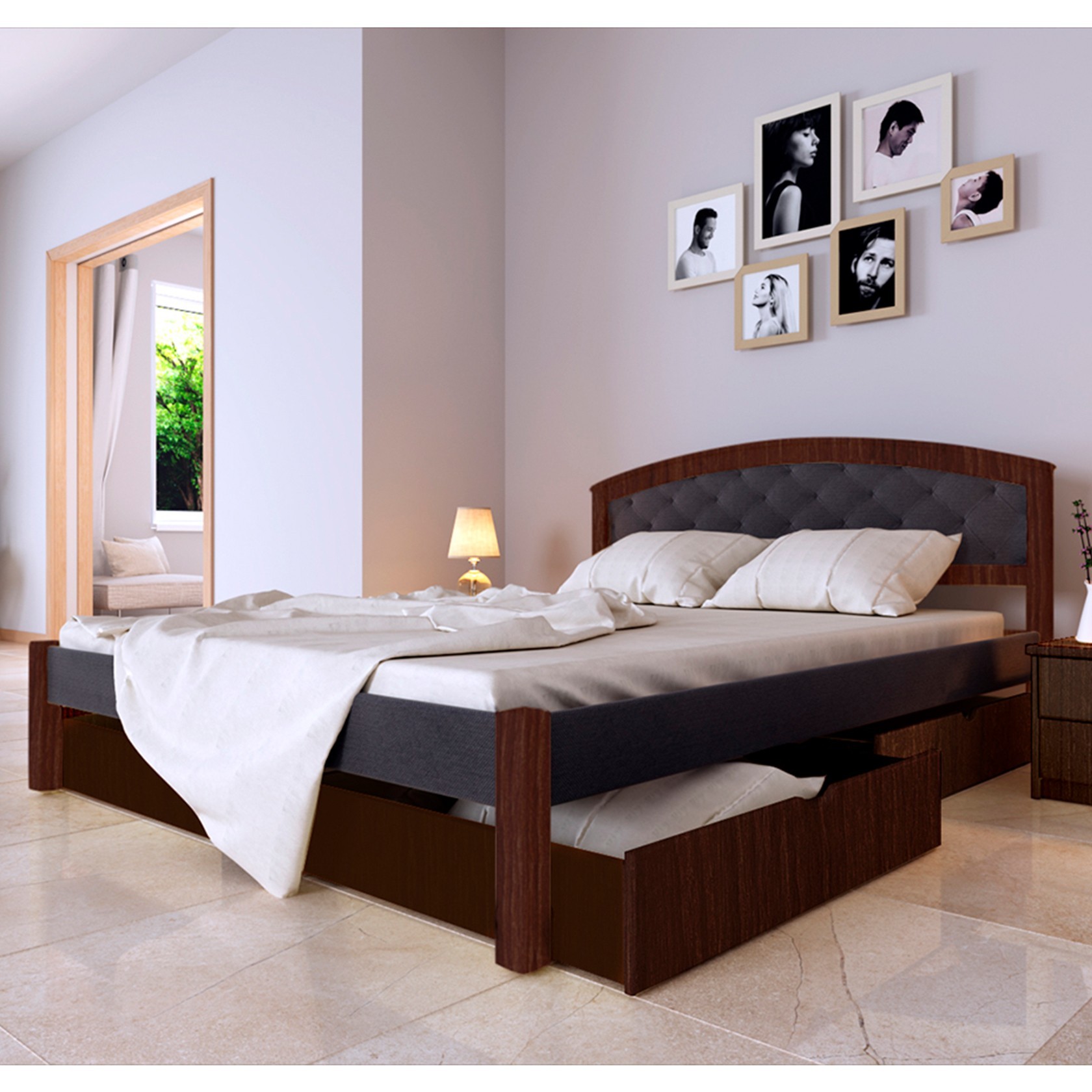 Кровать Британия Комби (Червоноградский ДОК) Темный орех 180х200 см 91134_21
Кровать Британия Комби (Червоноградский ДОК) Темный орех 180х200 см 91134_21