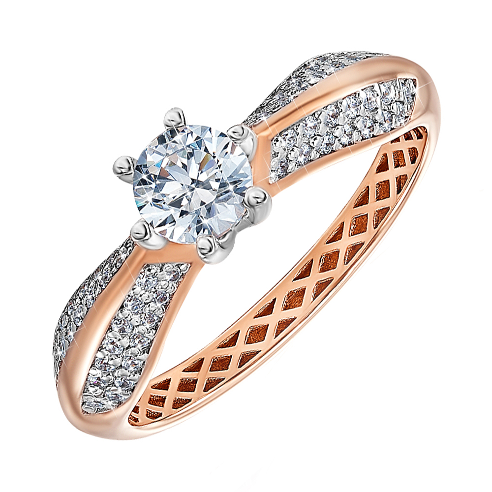 Золотое кольцо в комбинированном цвете с кристаллами Swarovski 000137510 16 размера
Золотое кольцо в комбинированном цвете с кристаллами Swarovski 000137510 16 размера