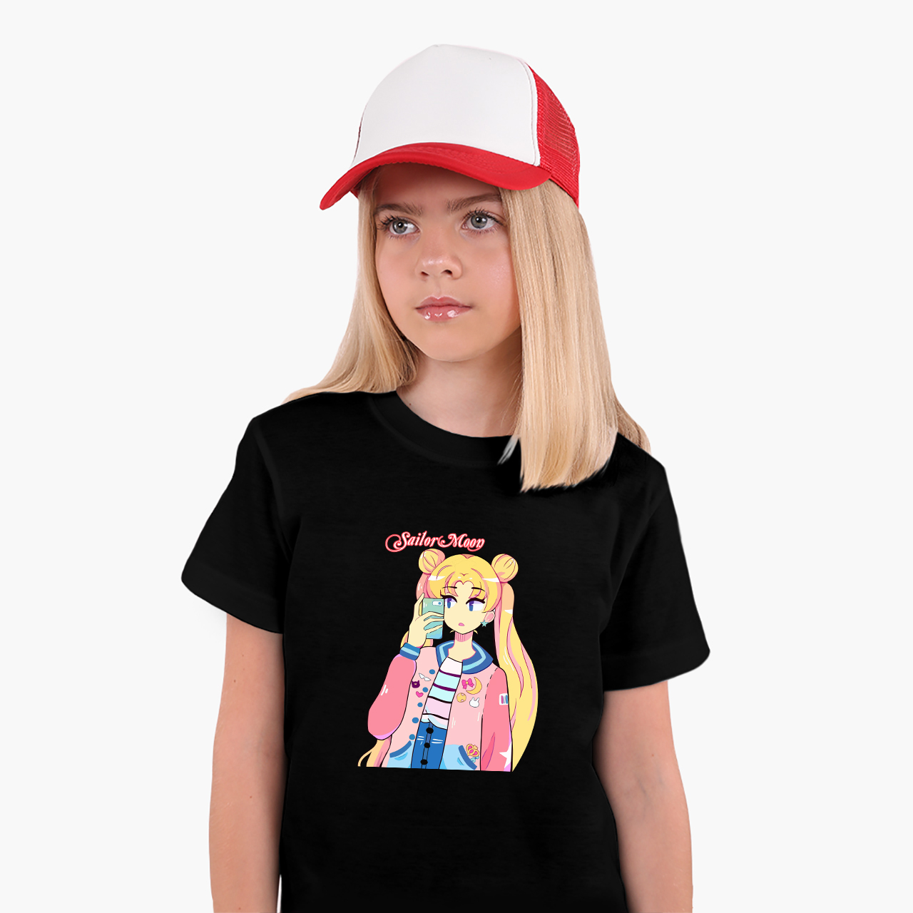 Детская футболка для девочек Сейлор Мун (Sailor Moon) (25186-2924-11) 146-152 см Хлопок Черный
Детская футболка для девочек Сейлор Мун (Sailor Moon) (25186-2924-11) 146-152 см Хлопок Черный