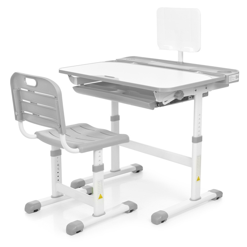 Парта + стул трансформеры Bambi M 3823A-11 Серого цвета 
Парта + стул трансформеры Bambi M 3823A-11 Серого цвета