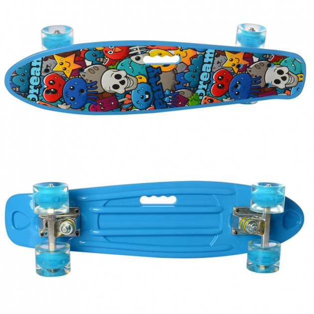 Пенні Борд Скейт маленький Лонгборд з ручкою Best Board MS0749-6 Original для фрірайду, дошка 55 см, колеса поліуретанові d=6 см світяться, Blue (74584)
Пенні Борд Скейт маленький Лонгборд з ручкою Best Board MS0749-6 Original для фрірайду, дошка 55 см, колеса поліуретанові d=6 см світяться, Blue (74584)