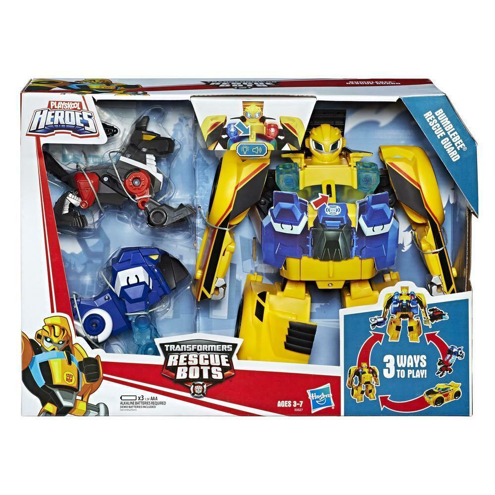 Трансформер Бамблби световые и звуковые эффекты с двумя ботами Bumblebee Rescue Bots Hasbro E0027
Трансформер Бамблби световые и звуковые эффекты с двумя ботами Bumblebee Rescue Bots Hasbro E0027
