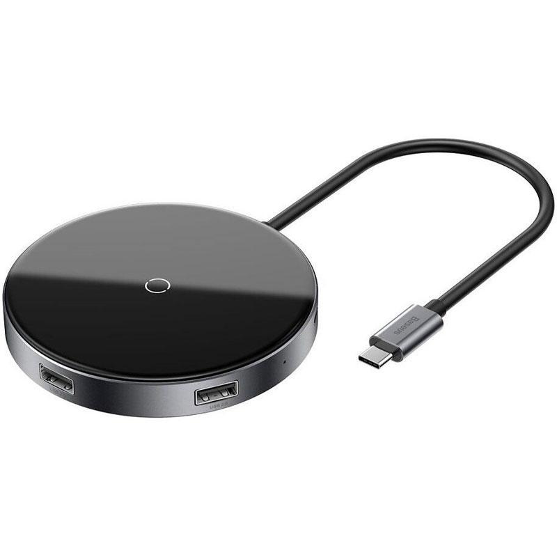 Беспроводное ЗУ Baseus Circular Mirror Wireless Charger Hub (Type-C to USB3.0+USB2.0*3/Type-C)WXJMY-0G Gray
Беспроводное ЗУ Baseus Circular Mirror Wireless Charger Hub (Type-C to USB3.0+USB2.0*3/Type-C)WXJMY-0G Gray