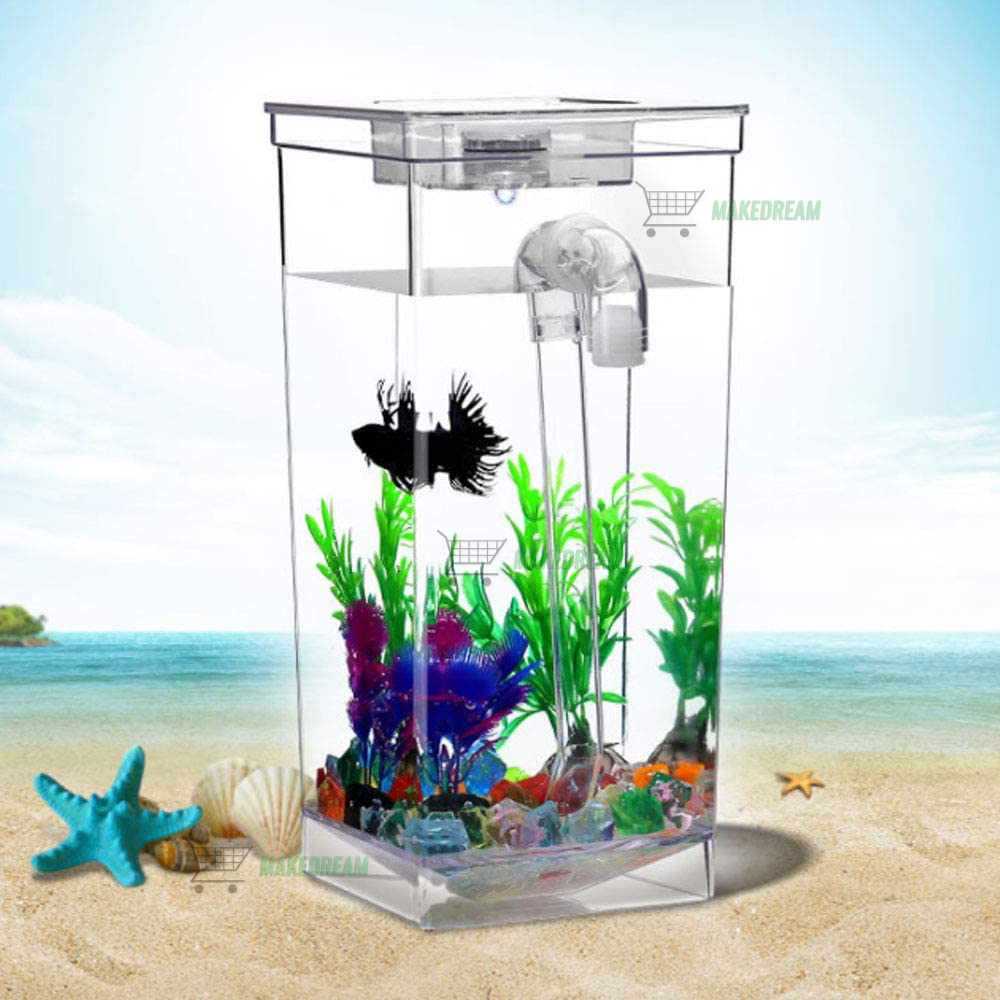 Маленький самоочищающийся домашний аквариум My Fun Fish для рыб с LED подсветкой акриловый 2л (комплект)(L1019)
Маленький самоочищающийся домашний аквариум My Fun Fish для рыб с LED подсветкой акриловый 2л (комплект)(L1019)