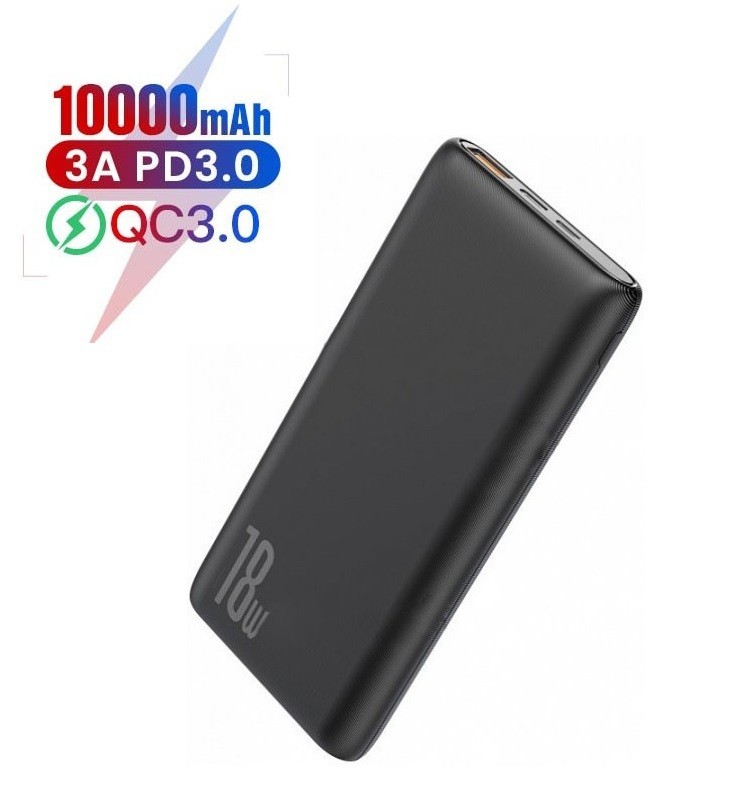 Павербанк Baseus 18W Quick Charge 10000mAh|USB/Type-C//Micro|для MacBook/iPad/iPhone/ Xiaomi/ Samsung/Huawei black
Павербанк Baseus 18W Quick Charge 10000mAh|USB/Type-C//Micro|для MacBook/iPad/iPhone/ Xiaomi/ Samsung/Huawei black