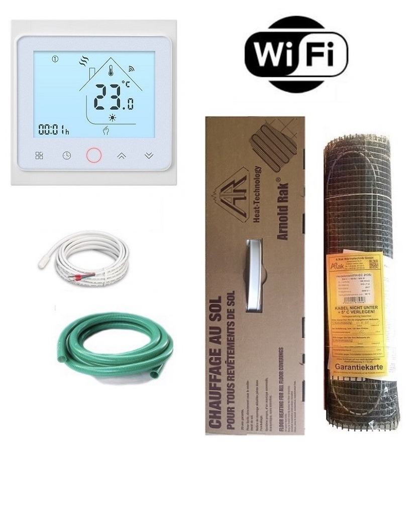 Теплый пол Arnold Rak нагревательный двухжильный мат FH-ЕС 180 1440Вт 8 м² с WI-FI White терморегулятором
Теплый пол Arnold Rak нагревательный двухжильный мат FH-ЕС 180 1440Вт 8 м² с WI-FI White терморегулятором