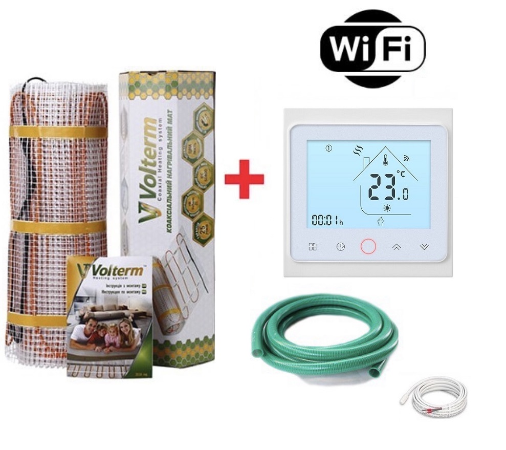 Теплый пол Volterm двухжильный мат под плитку Hot Mat 680 Вт 4.0 м2 с WI-FI терморегуляторм в комплекте
Теплый пол Volterm двухжильный мат под плитку Hot Mat 680 Вт 4.0 м2 с WI-FI терморегуляторм в комплекте