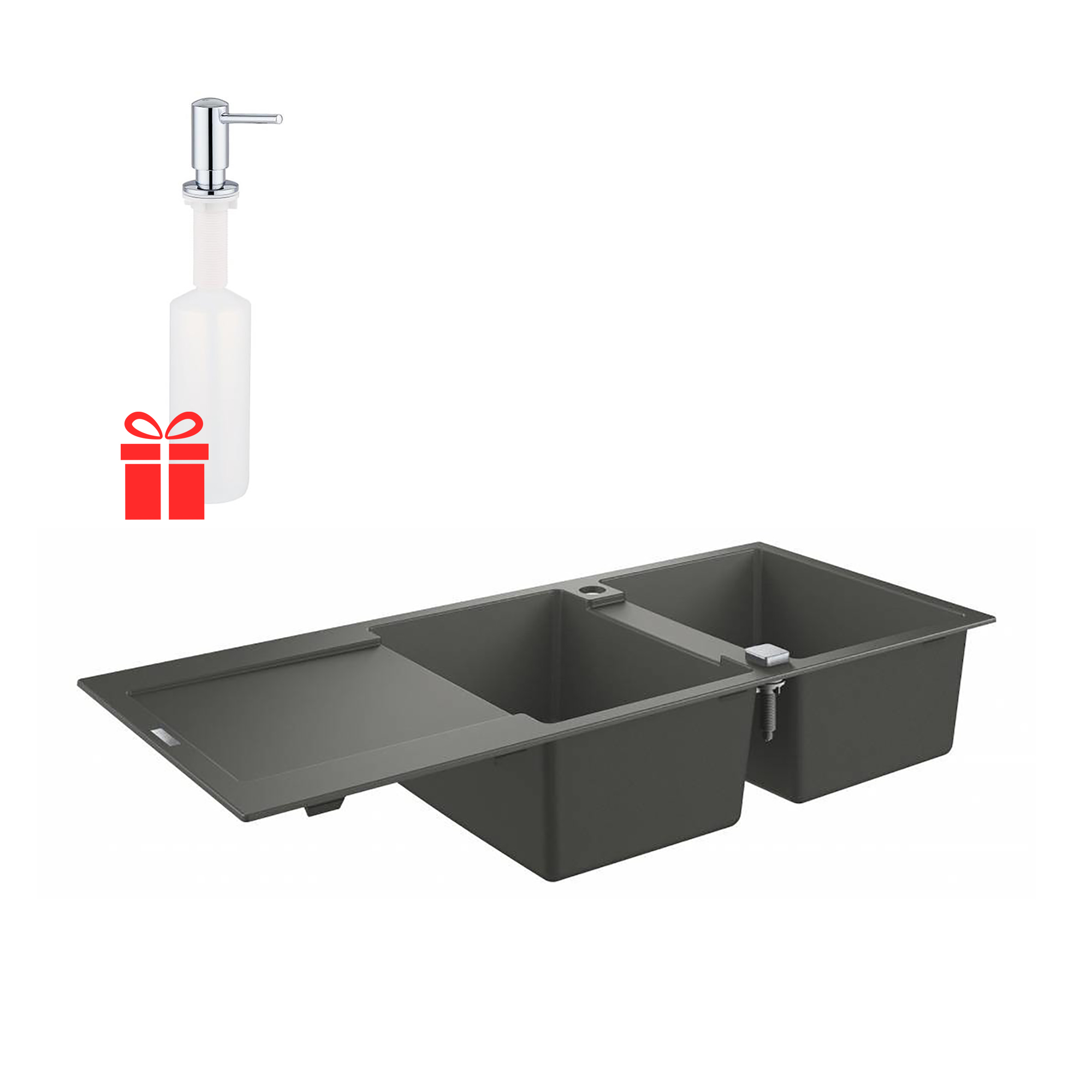Набор Grohe мойка кухонная K500 31647AT0 + дозатор для моющего средства Contemporary 40536000
Набор Grohe мойка кухонная K500 31647AT0 + дозатор для моющего средства Contemporary 40536000