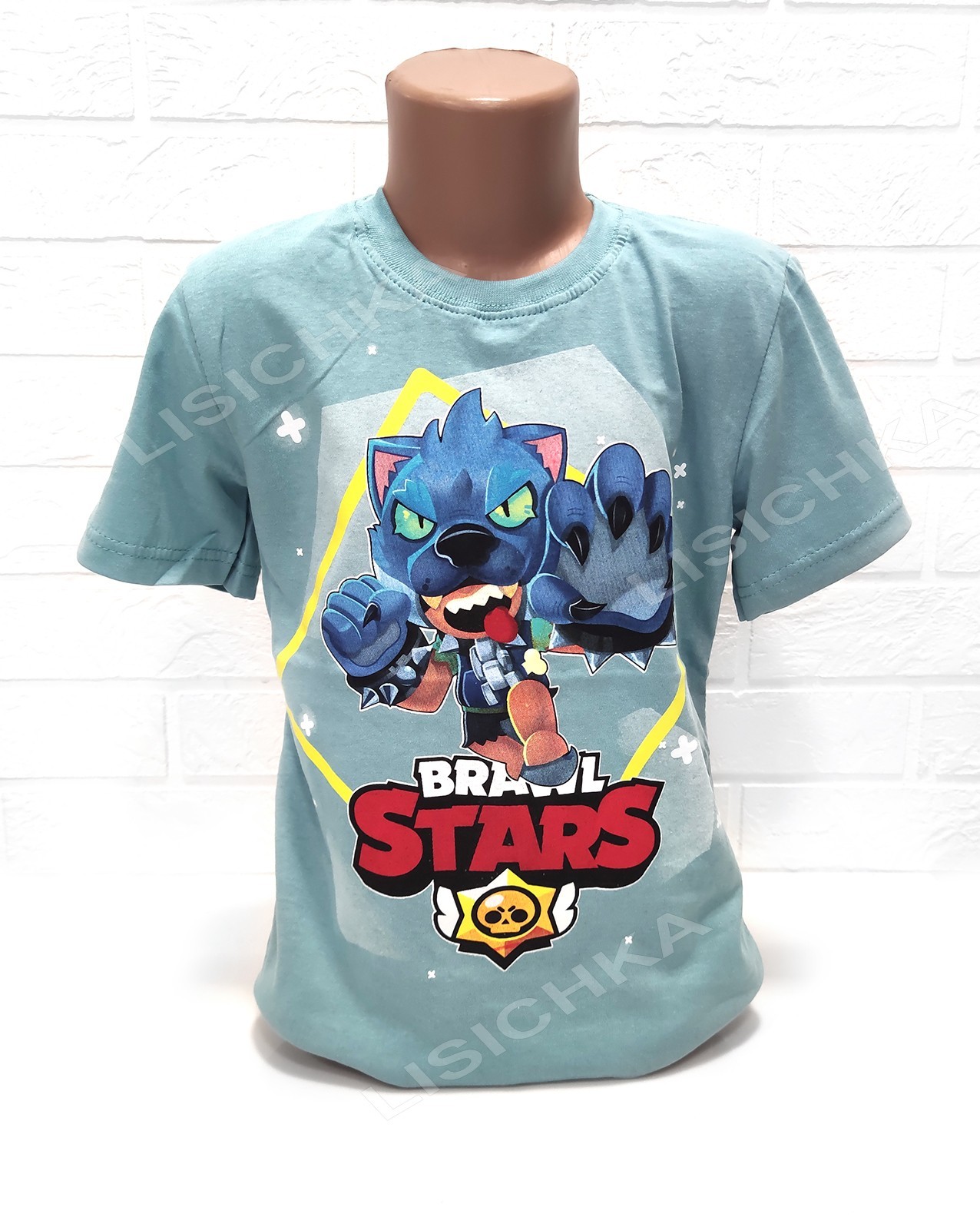 Футболка Foxstyle Бравл Старс Леон оборотень, всем фанатам игры Brawl Stars, 128-134см, светло-бирюзовая
Футболка Foxstyle Бравл Старс Леон оборотень, всем фанатам игры Brawl Stars, 128-134см, светло-бирюзовая
