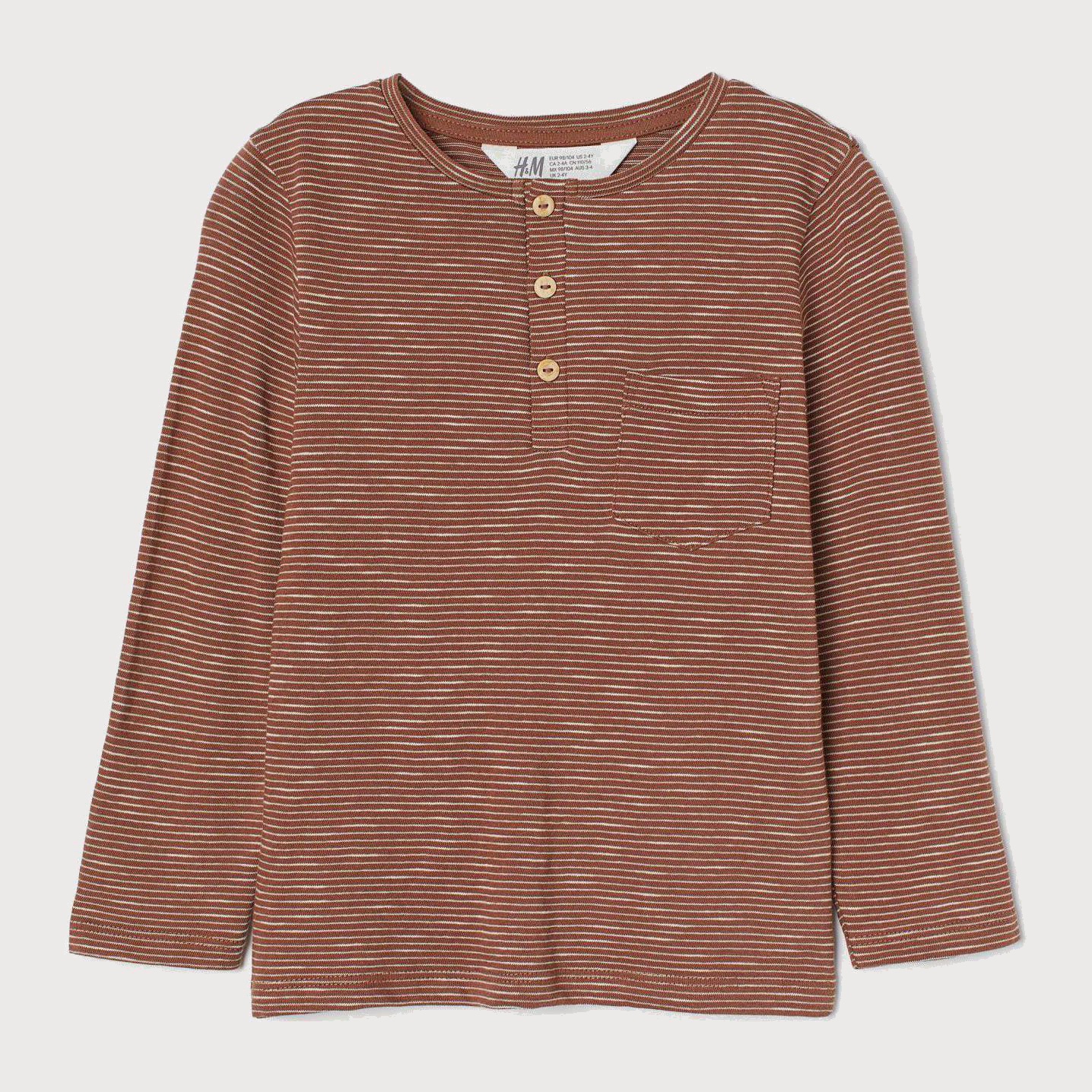 Футболка с длинными рукавами H&M 8422481-ABGP 134-140 см Коричневый/Белый (DD3000002526307)
Футболка с длинными рукавами H&M 8422481-ABGP 134-140 см Коричневый/Белый (DD3000002526307)