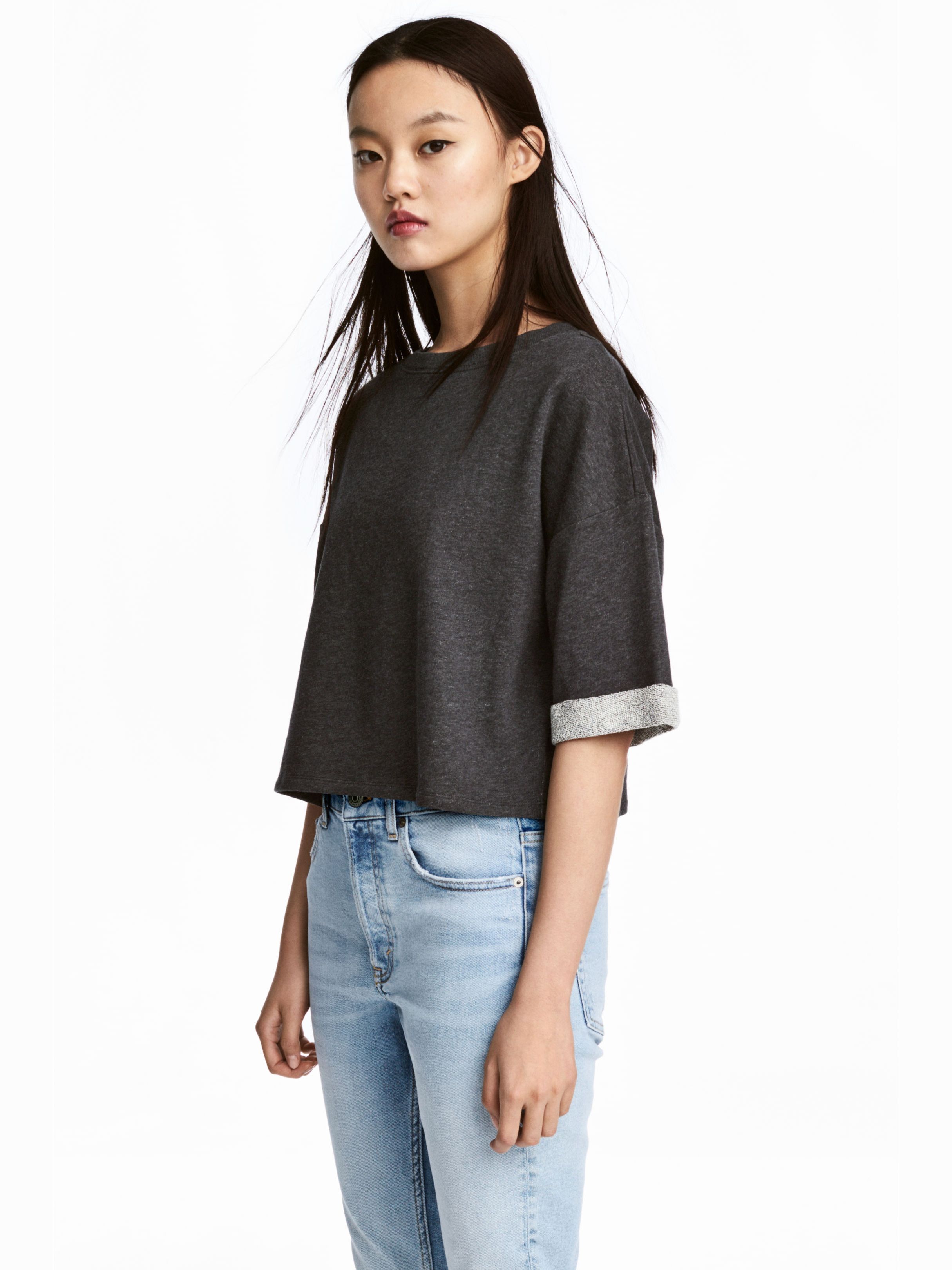 Топ H&M 5301236-ACXW M Темно-серый 
Топ H&M 5301236-ACXW M Темно-серый