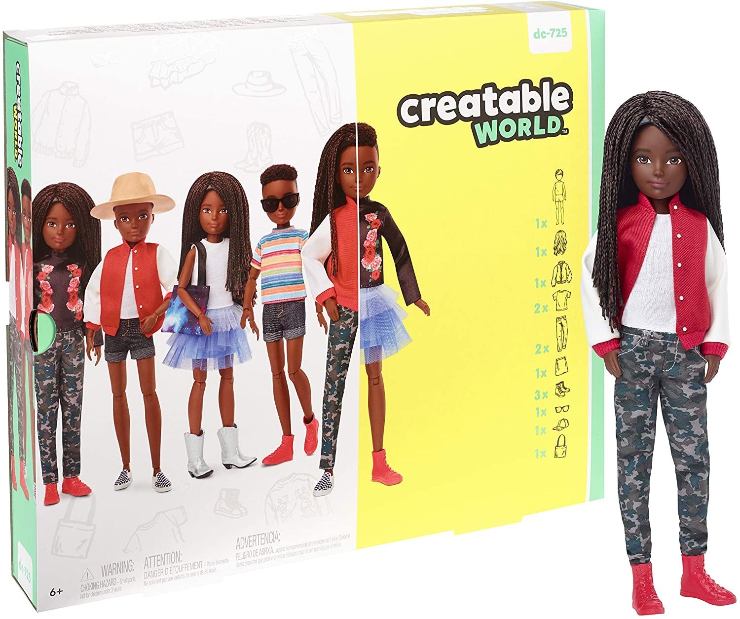 Игровой набор Mattel Кукла Создаваемый мир Чёрные плетеные волосы Creatable World Deluxe Black Braided Hair Character Customizable (GGG55)
Игровой набор Mattel Кукла Создаваемый мир Чёрные плетеные волосы Creatable World Deluxe Black Braided Hair Character Customizable (GGG55)