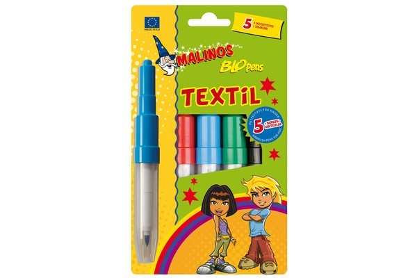 Фломастеры-аэрографы для ткани MALINOS BLOpens Textil текстильные 5 шт. (MA-300990)
Фломастеры-аэрографы для ткани MALINOS BLOpens Textil текстильные 5 шт. (MA-300990)