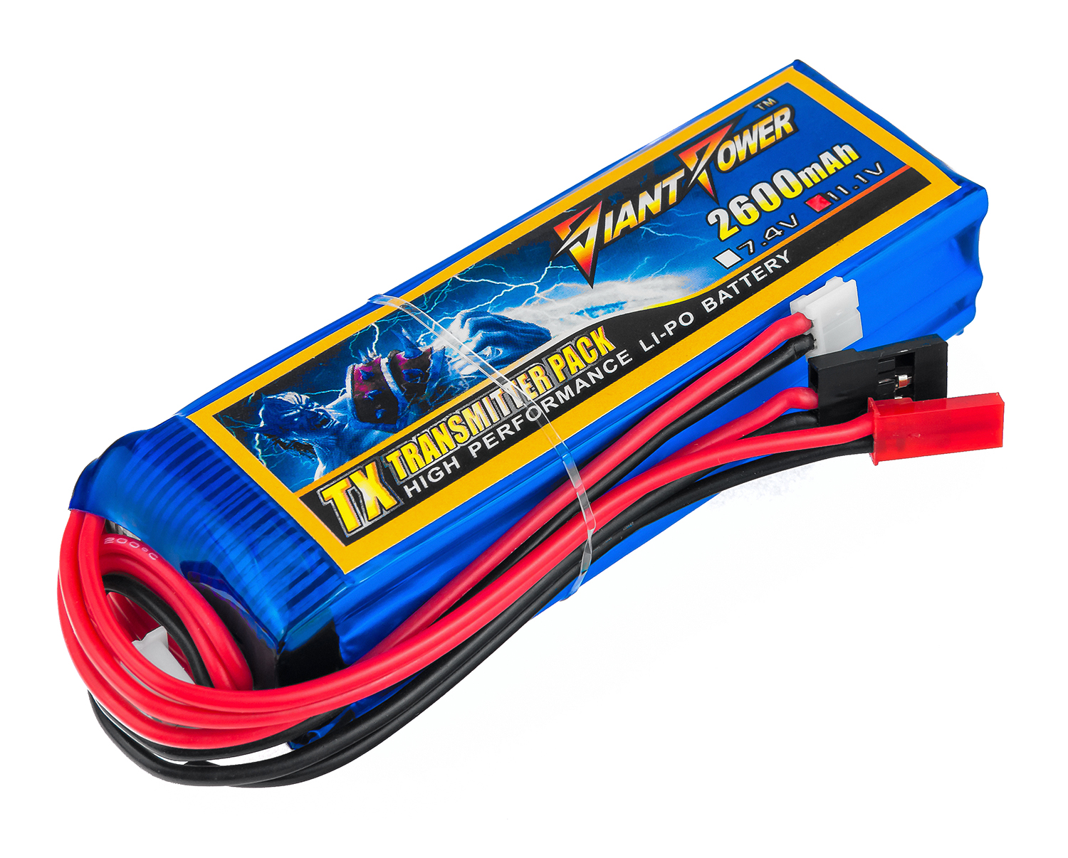 Акумулятор для передавачів Giant Power (Dinogy) Li-Pol 2600 мАг 11.1 В 97x31x25 мм Futaba+JST
Акумулятор для передавачів Giant Power (Dinogy) Li-Pol 2600 мАг 11.1 В 97x31x25 мм Futaba+JST