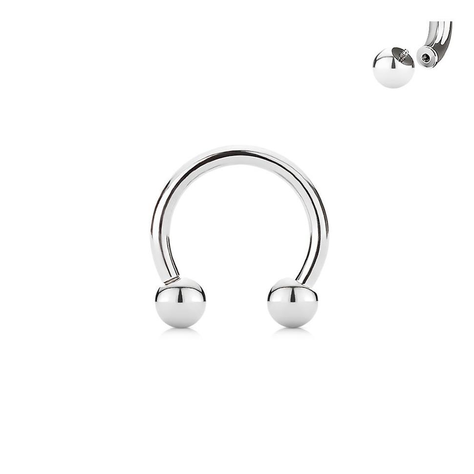 Циркуляр (подкова) из стали PiercedFish HSI для септума, уха, серьга хард для тоннелей, для брови, губ, пупка, сосков, пирсинга смайл (8 мм, 1.6 мм, 3 мм)
Циркуляр (подкова) из стали PiercedFish HSI для септума, уха, серьга хард для тоннелей, для брови, губ, пупка, сосков, пирсинга смайл (8 мм, 1.6 мм, 3 мм)