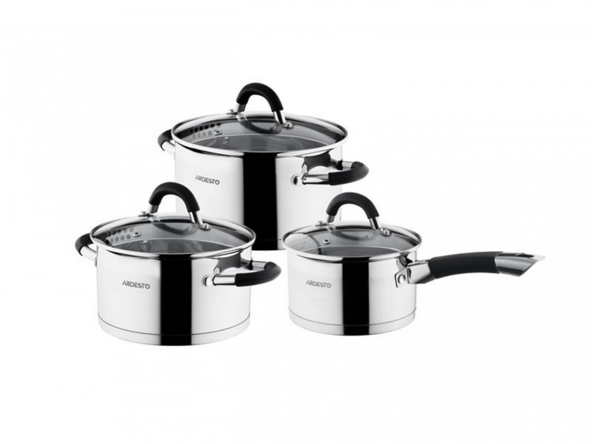 Набор посуды из нержавеющей стали Ardesto Gemini Gourmet 6 предметов (AR-1906-GS)
Набор посуды из нержавеющей стали Ardesto Gemini Gourmet 6 предметов (AR-1906-GS)