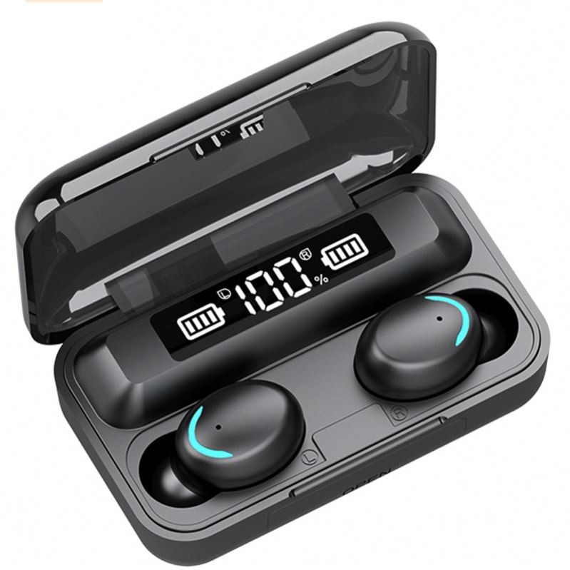 Беспроводные наушники True Wireless F9 V.5-C Global Black с функцией Power bank
Беспроводные наушники True Wireless F9 V.5-C Global Black с функцией Power bank