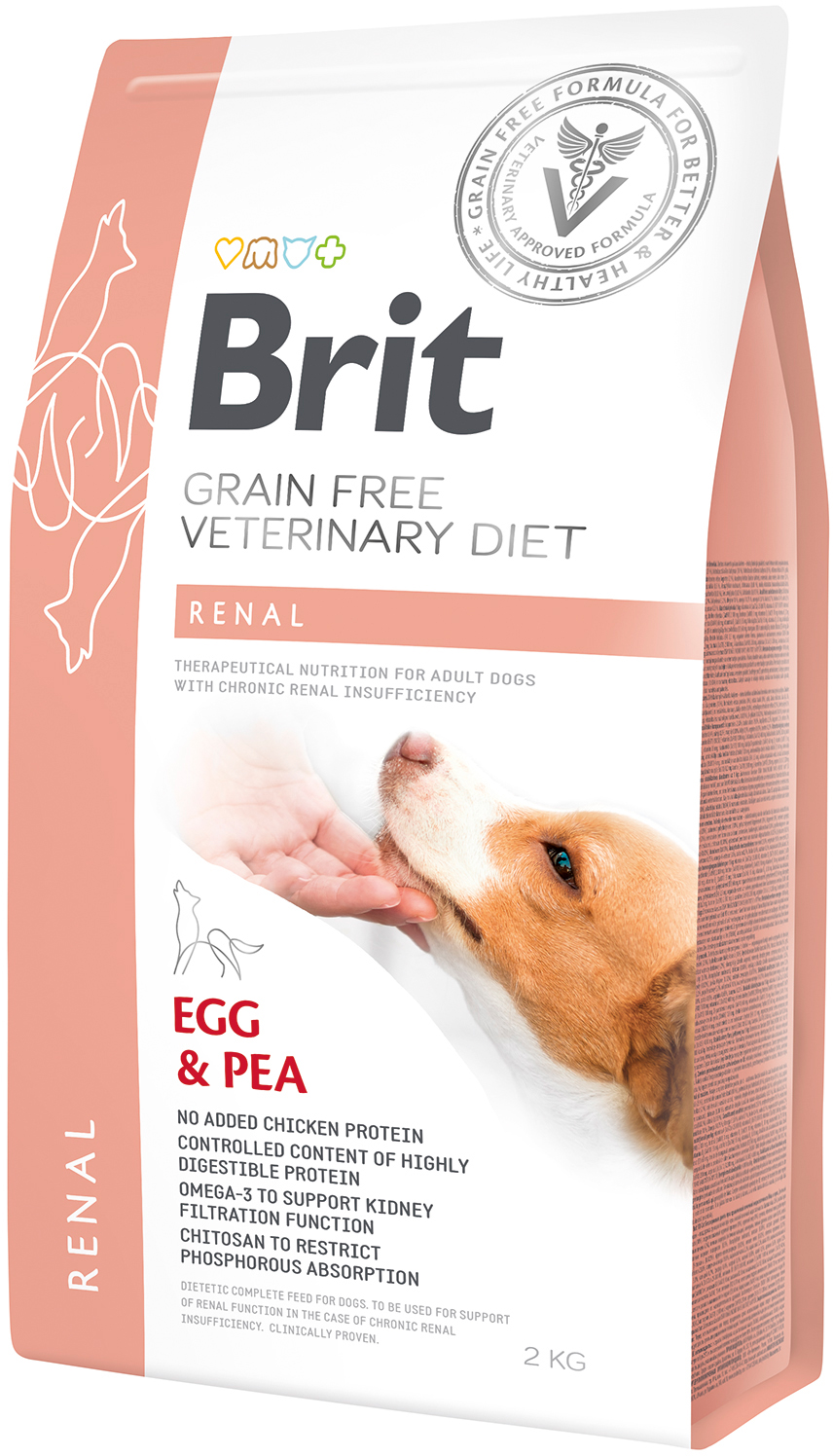 Сухой корм для взрослых Brit VetDiets при почечной недостаточности с яйцом горохом и гречихой 2 кг
Сухой корм для взрослых Brit VetDiets при почечной недостаточности с яйцом горохом и гречихой 2 кг