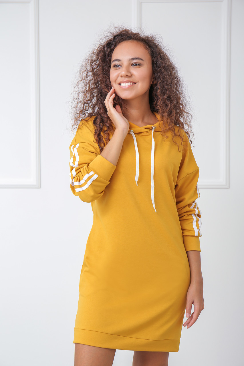 Спортивное платье с капюшоном Fashion Girl "Lazio" - горчичный, Спортивное платье с капюшоном Fashion Girl "Lazio" 46-48 горчичный
Спортивное платье с капюшоном Fashion Girl "Lazio" - горчичный, Спортивное платье с капюшоном Fashion Girl "Lazio" 46-48 горчичный
