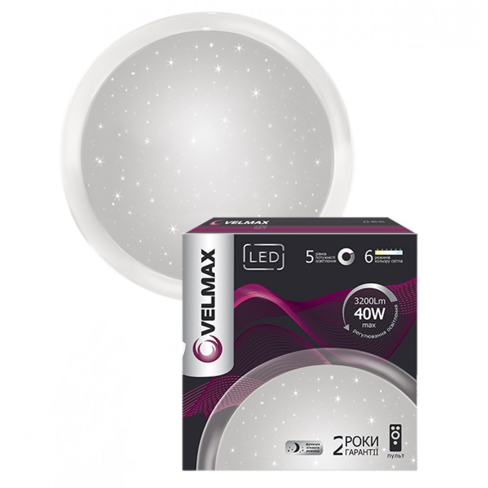 LED СВІТИЛЬНИК VELMAX V-CL-GALAXY, 60W, SMART, 555Х73ММ, 3000K-6500K, 4800LM, КУТ 140 °
LED СВІТИЛЬНИК VELMAX V-CL-GALAXY, 60W, SMART, 555Х73ММ, 3000K-6500K, 4800LM, КУТ 140 °
