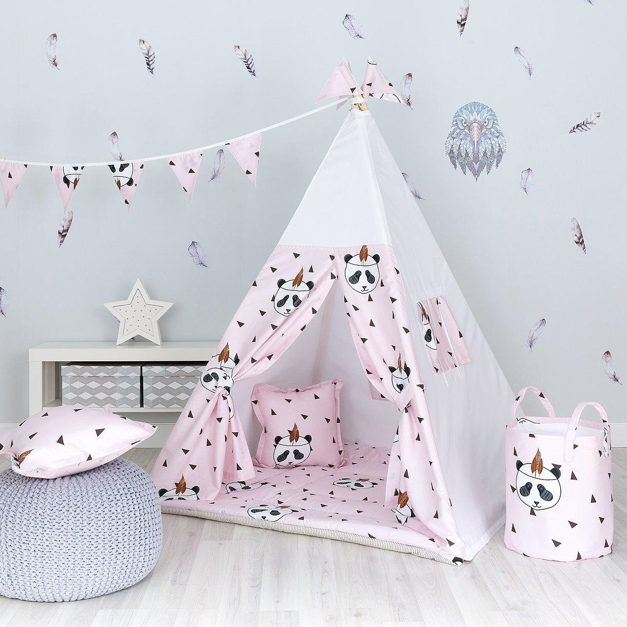 Детская палатка - вигвам «Розовая Панда» от 3 лет (Розовый) 100% коттон матрасик + 2 подушки
Детская палатка - вигвам «Розовая Панда» от 3 лет (Розовый) 100% коттон матрасик + 2 подушки