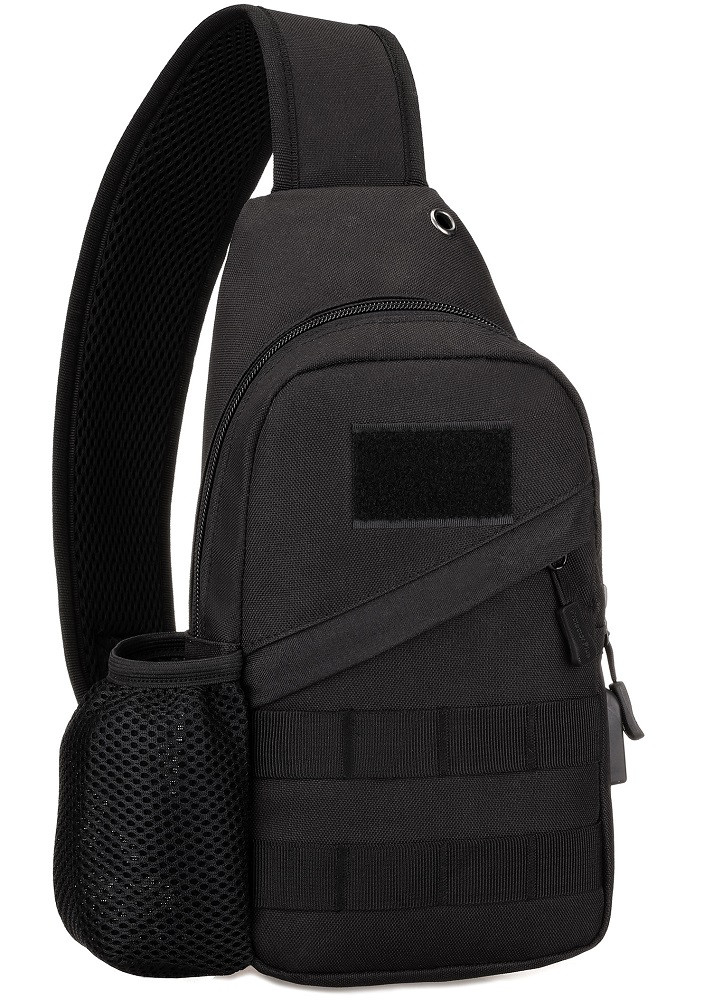 Сумка тактическая через плечо Protector Plus X222-USB, черная 
Сумка тактическая через плечо Protector Plus X222-USB, черная