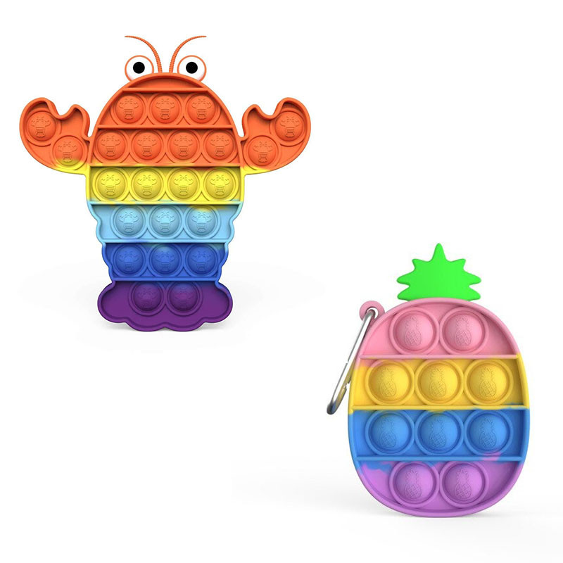 Комплект антистресс игрушек пупырка попит фиджет Bouble Push Pop It рак + Брелок pop it ананас
Комплект антистресс игрушек пупырка попит фиджет Bouble Push Pop It рак + Брелок pop it ананас