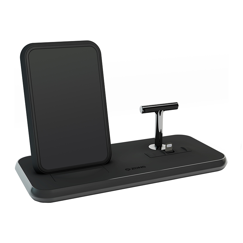 Беспроводное зарядное устройство Zens Stand + Dock Aluminium Wireless Charger 10W Black (ZEDC06B/00)
Беспроводное зарядное устройство Zens Stand + Dock Aluminium Wireless Charger 10W Black (ZEDC06B/00)