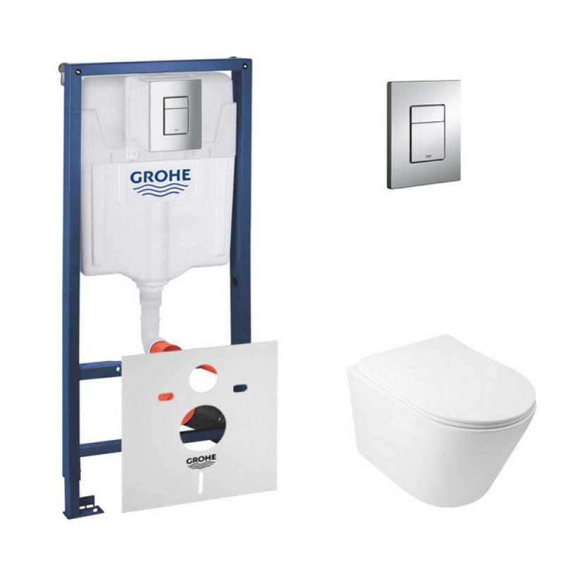Набор инсталляция 4 в 1 Qtap Grohe Rapid SL унитаз с сиденьем Swan (38772001QT16335178W)
Набор инсталляция 4 в 1 Qtap Grohe Rapid SL унитаз с сиденьем Swan (38772001QT16335178W)