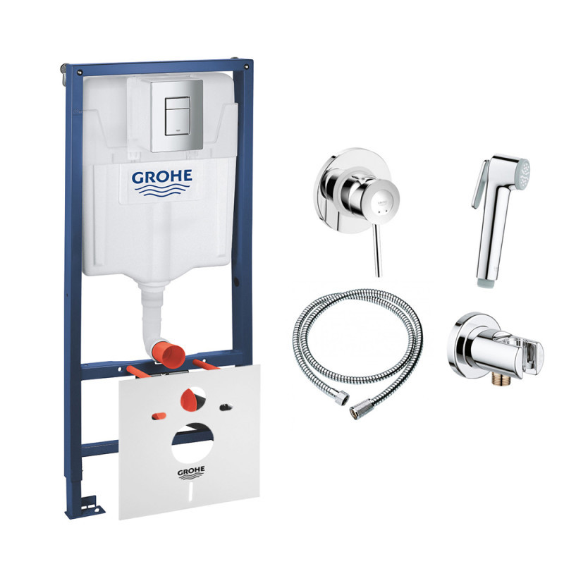 Комплект Grohe инсталляция Rapid SL гигиенического душа со смесителем BauClassic (38772001111048)
Комплект Grohe инсталляция Rapid SL гигиенического душа со смесителем BauClassic (38772001111048)