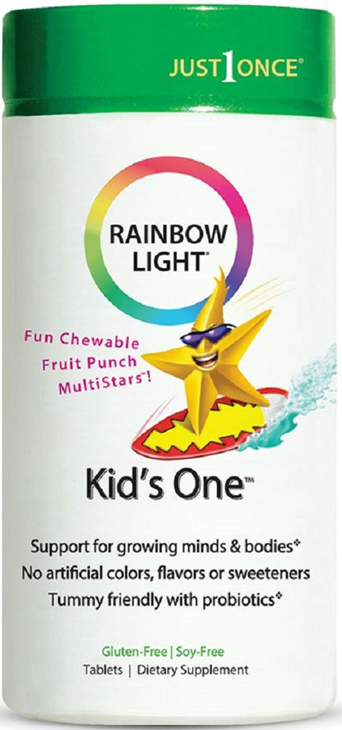 Мультивитамины Rainbow Light для детей Kids One 50 жевательных таблеток (21888302314)
Мультивитамины Rainbow Light для детей Kids One 50 жевательных таблеток (21888302314)