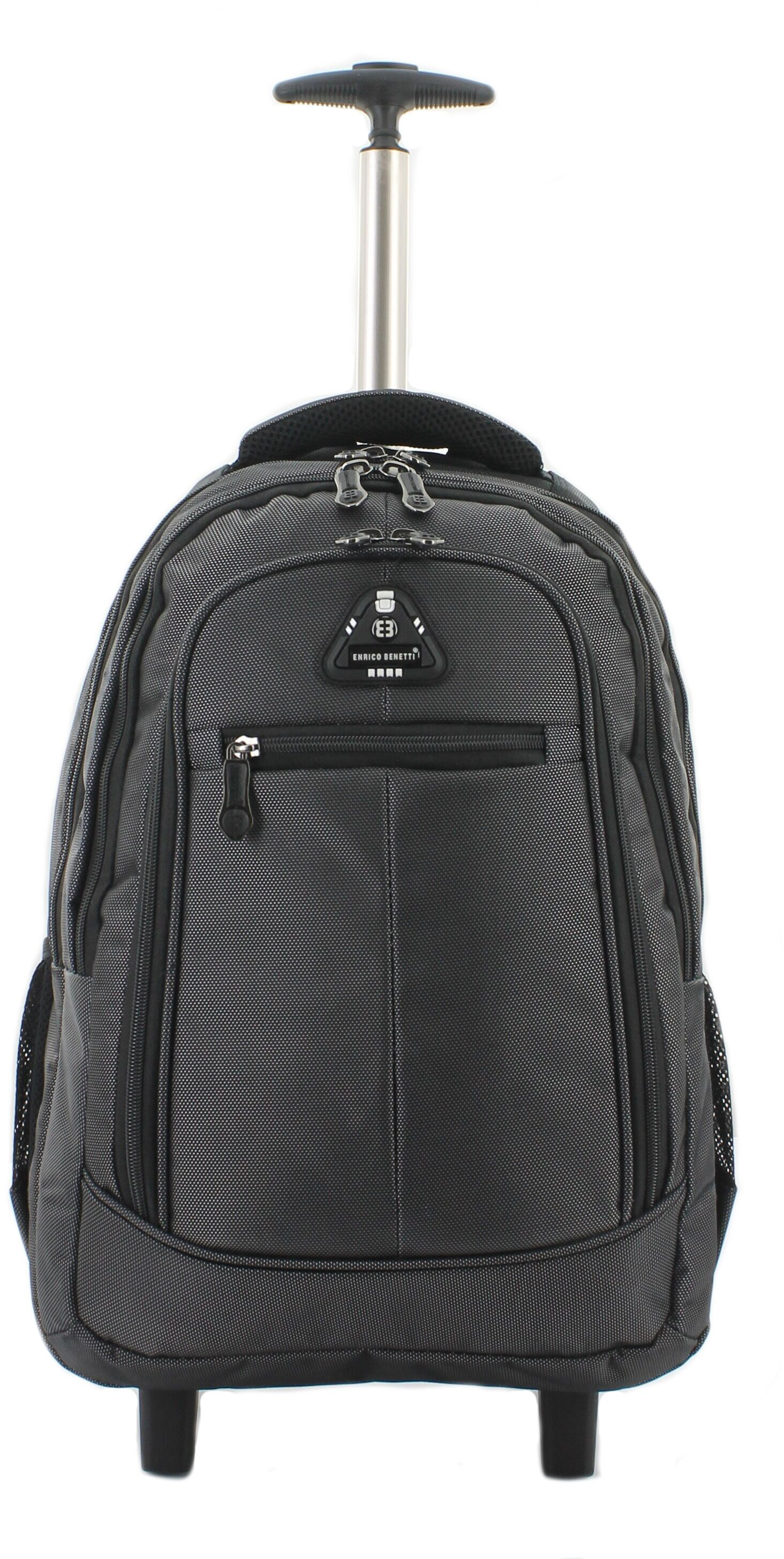 Рюкзак на колесах Enrico Benetti BARBADOS/Black на 2 колесах с отдел. для ноутбука 17" (43л) (33x48x27см) Eb62024 000
Рюкзак на колесах Enrico Benetti BARBADOS/Black на 2 колесах с отдел. для ноутбука 17" (43л) (33x48x27см) Eb62024 000