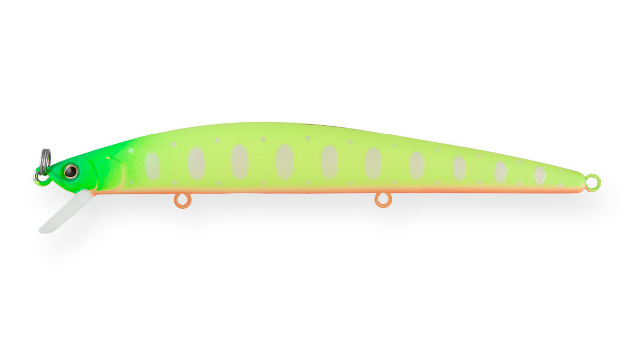Воблер Strike Pro Slingshot Minnow 120F плавающий 12см 12,6гр Загл. 0,5-1,5м#A178S (81491)
Воблер Strike Pro Slingshot Minnow 120F плавающий 12см 12,6гр Загл. 0,5-1,5м#A178S (81491)