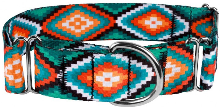 Ошейник Мартингейл для Собак BronzeDog Tribal Ромб Нейлоновый c Металлической Фурнитурой М Разноцветный (25/1334/Т) (4823100905381) 
Ошейник Мартингейл для Собак BronzeDog Tribal Ромб Нейлоновый c Металлической Фурнитурой М Разноцветный (25/1334/Т) (4823100905381)