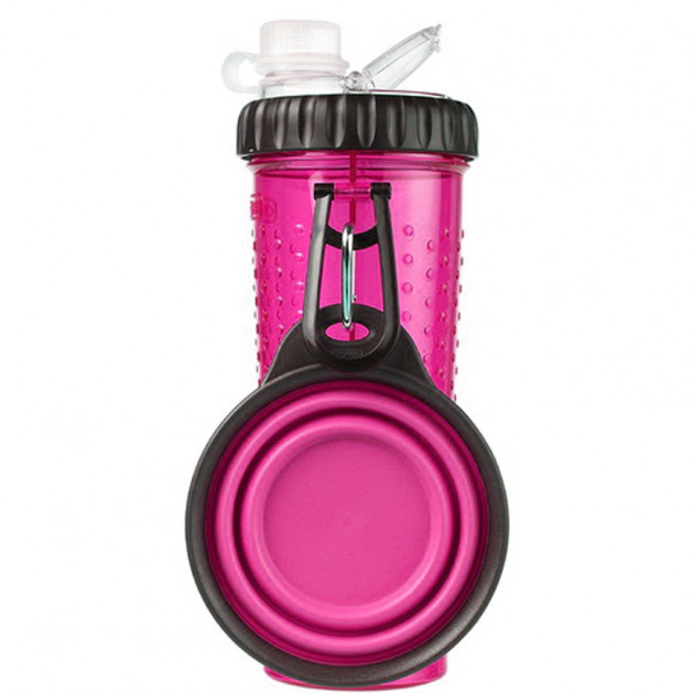 Бутылка двойная для воды и корма со складной миской 720 мл Snack DuO™ with Collapsible Cup розовый Dexas BGL-DX-30
Бутылка двойная для воды и корма со складной миской 720 мл Snack DuO™ with Collapsible Cup розовый Dexas BGL-DX-30