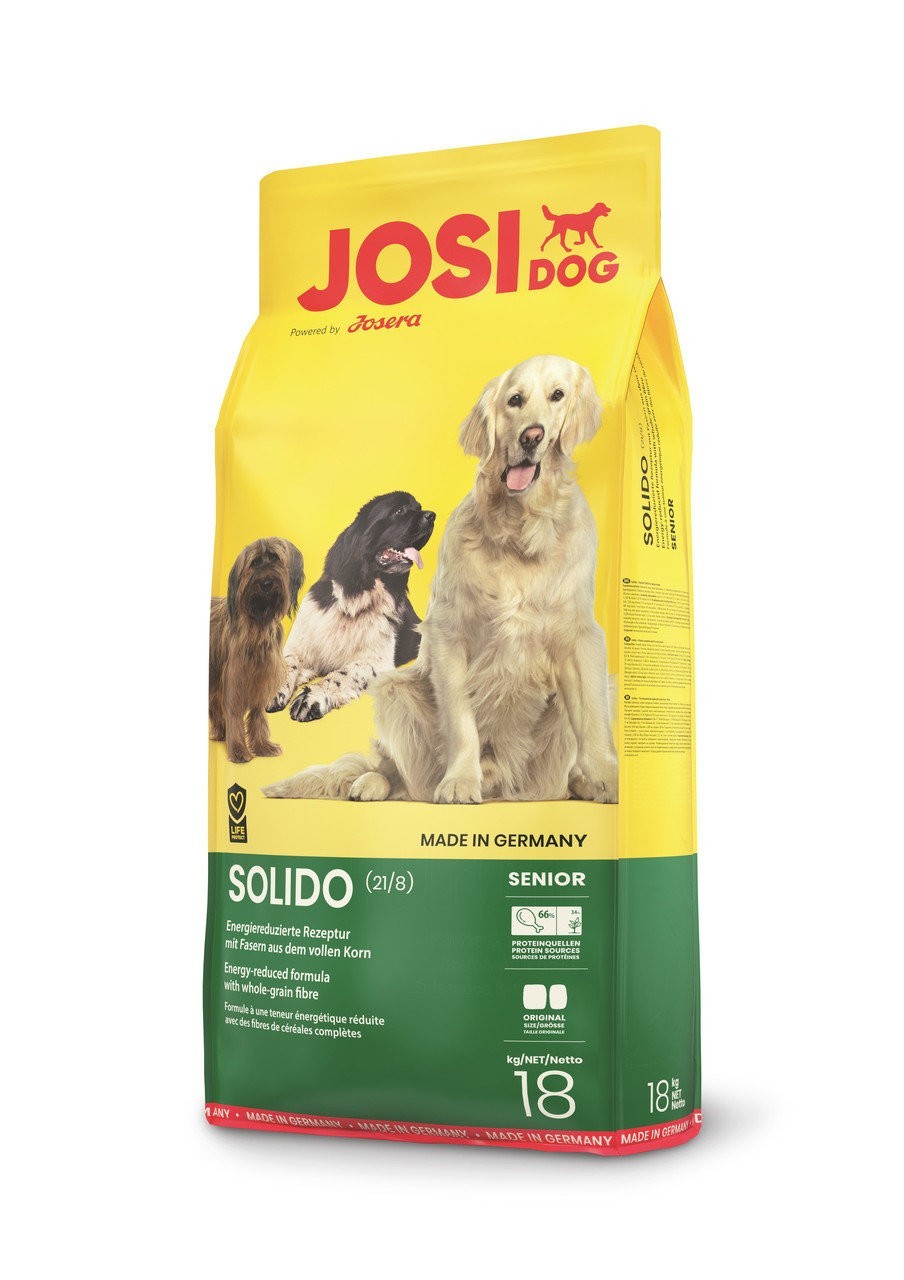 Сухой корм Josera JosiDog Solido для малоактивных и пожилых собак 18 кг (4032254745655)
Сухой корм Josera JosiDog Solido для малоактивных и пожилых собак 18 кг (4032254745655)