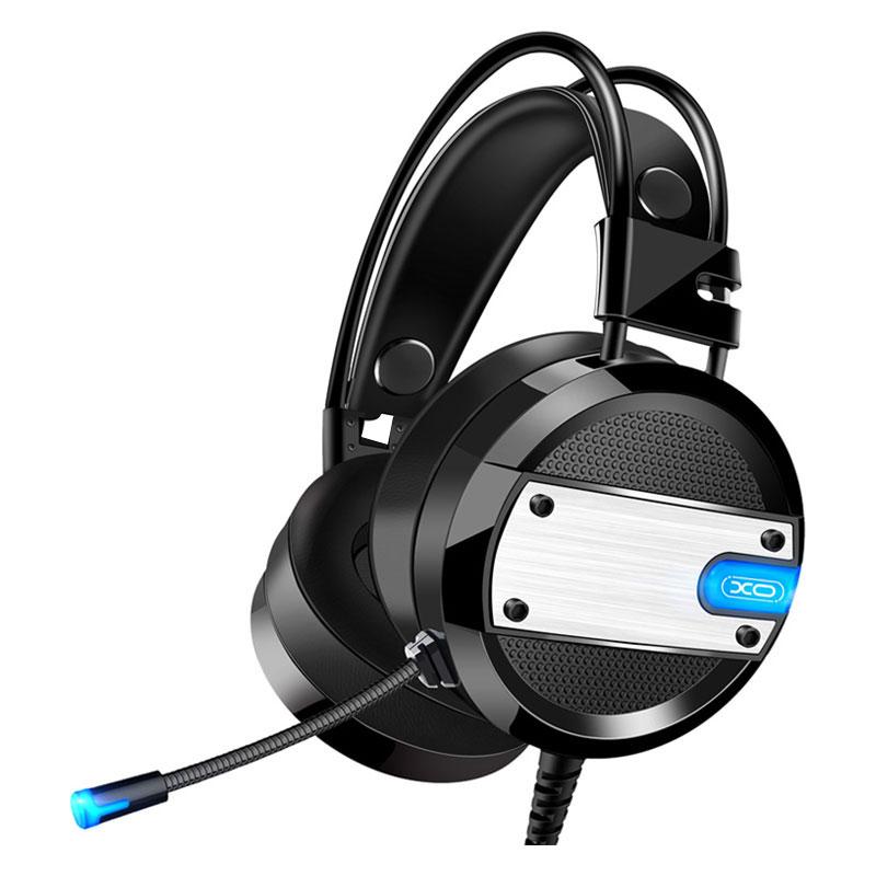 Игровые наушники XO GE-02 с микрофоном и LED подсветкой проводные Black-blue (GE-02)
Игровые наушники XO GE-02 с микрофоном и LED подсветкой проводные Black-blue (GE-02)
