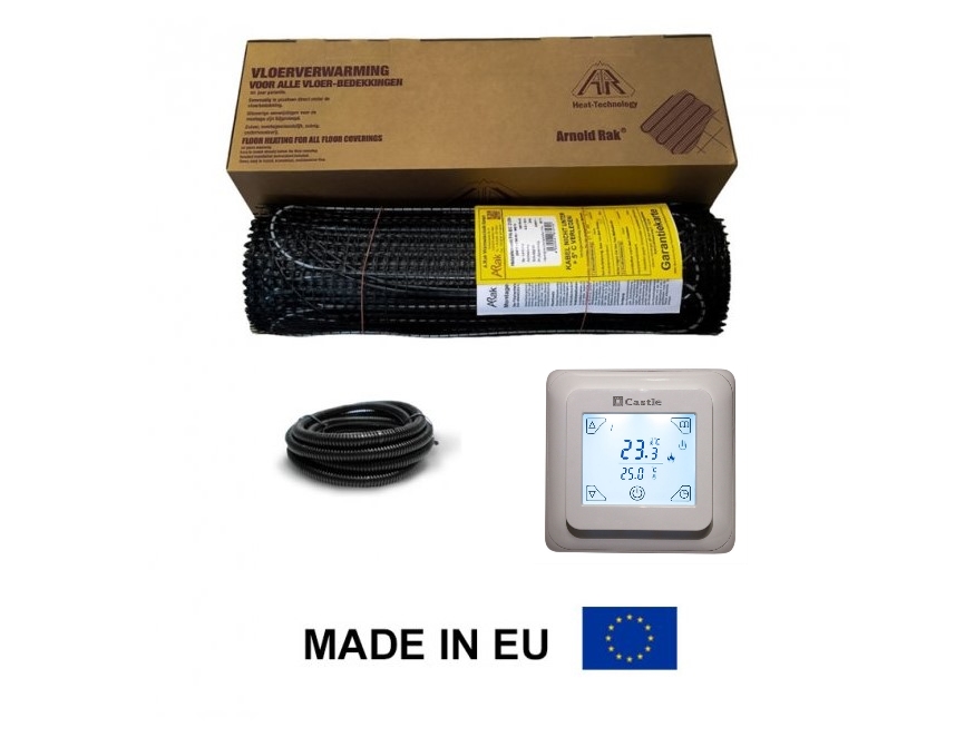 Arnold Rak двухжильный нагревательный мат FH-EC 180 вт 5,0 м2 + программируемый терморегулятор Castle V 8.716
Arnold Rak двухжильный нагревательный мат FH-EC 180 вт 5,0 м2 + программируемый терморегулятор Castle V 8.716