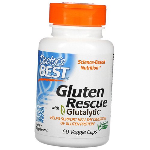 Ферменты для переваривания глютена, Gluten Rescue, Doctor's Best 60вегкапс (69327004)
Ферменты для переваривания глютена, Gluten Rescue, Doctor's Best 60вегкапс (69327004)